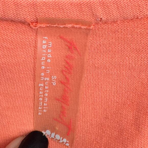 Free People Movement Hot Shot Mini Dress Watermelon Orange Size Small - Picture 4 of 6